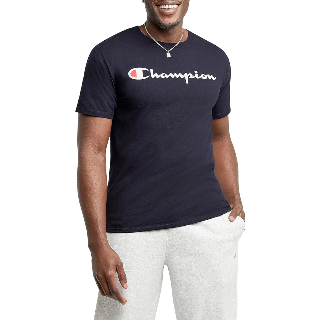 Camiseta Gráfica Logo Clásico Y Cómoda Para Hombre Champion
