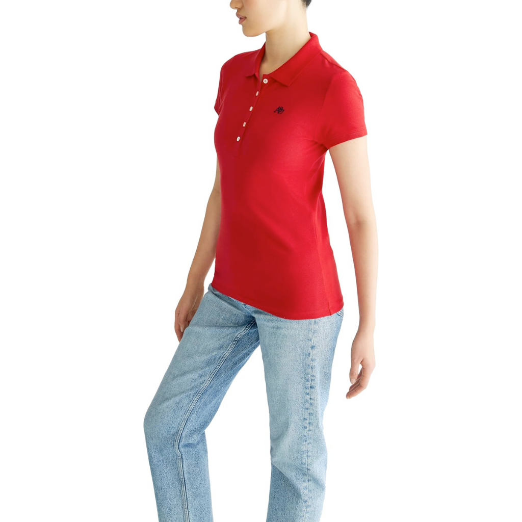 Camiseta Tipo Polo Aeropostale Solid A87 Para Mujer