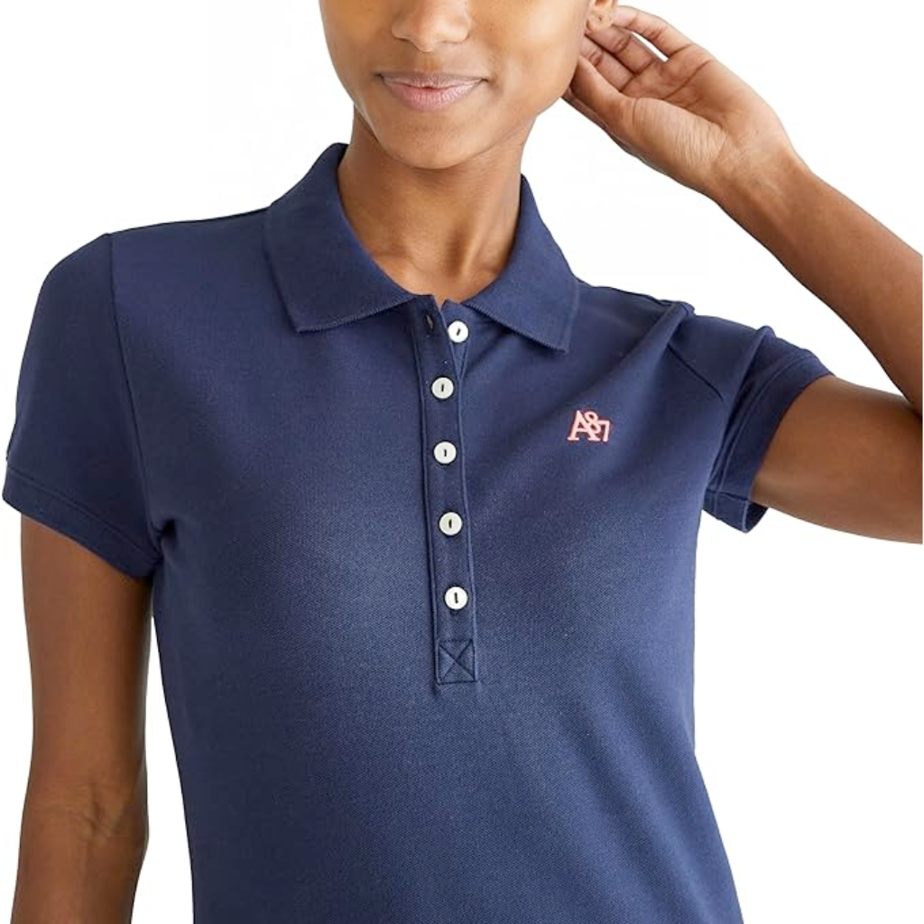 Camiseta Tipo Polo Aeropostale Solid A87 Para Mujer