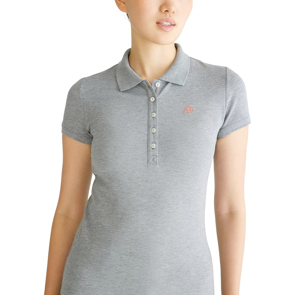 Camiseta Tipo Polo Aeropostale Solid A87 Para Mujer