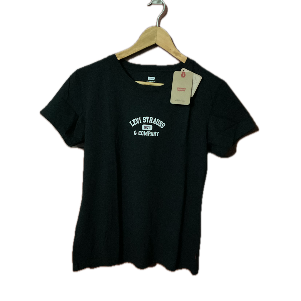 Camiseta Manga Corta Para Dama Negra Levis