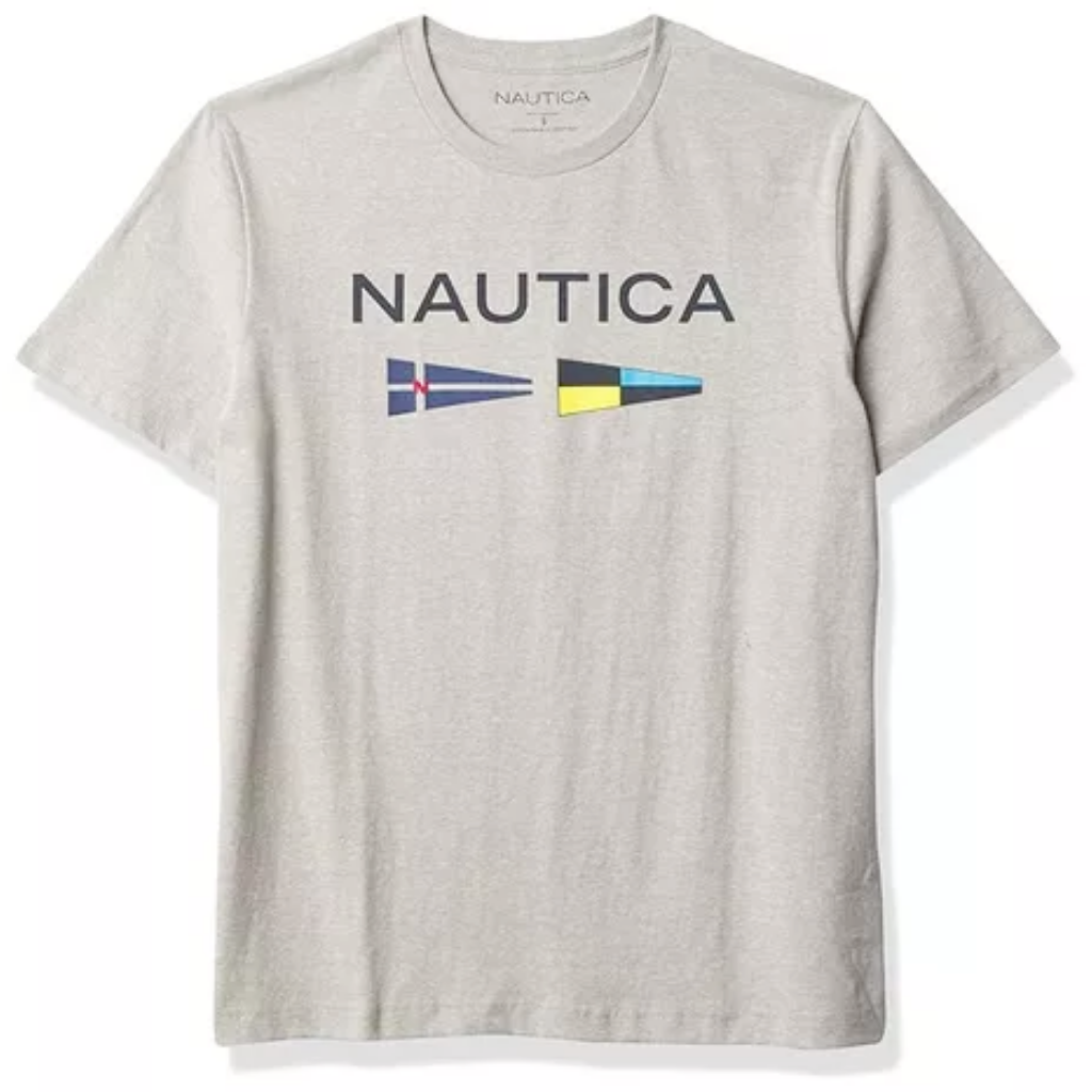 Camiseta Nautica Para Hombre Manga Corta