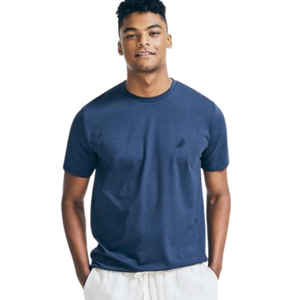 Camiseta Para Hombre Nautica Clásica Azul