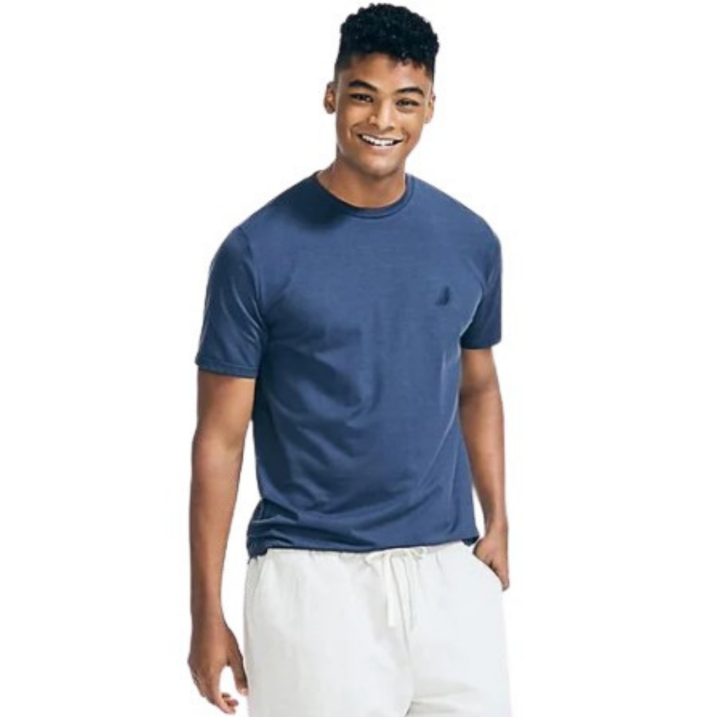 Camiseta Para Hombre Nautica Clásica Azul
