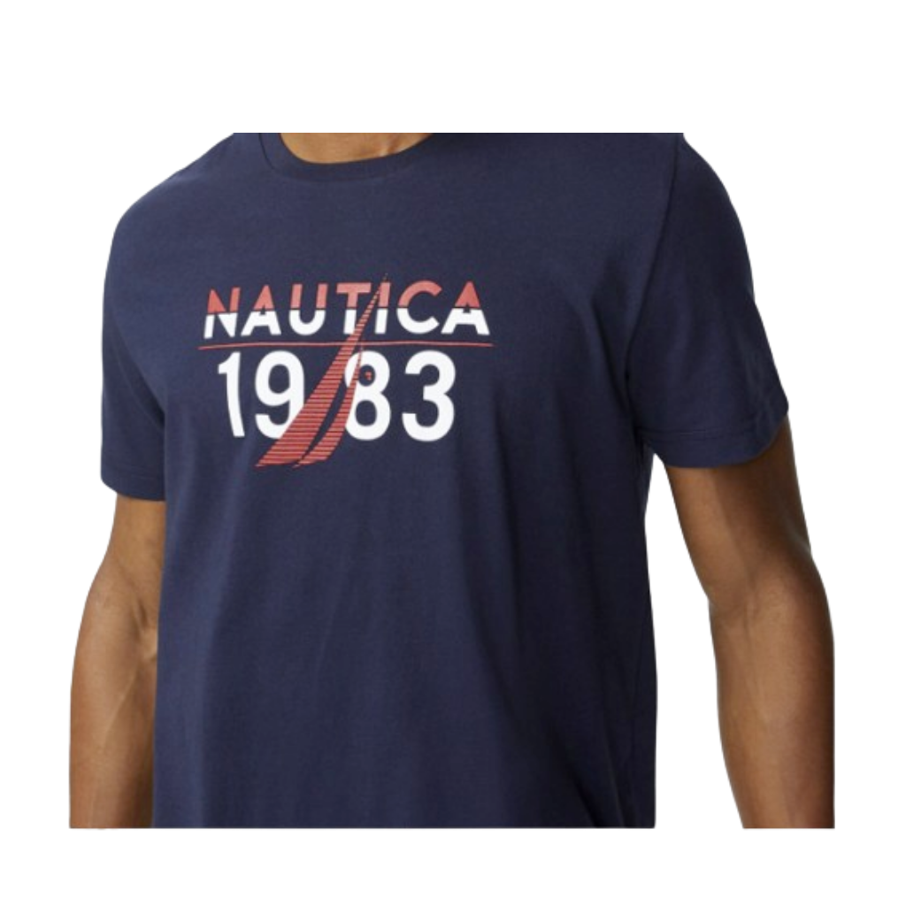 Camiseta Para Hombre Nautica Azul Oscuro
