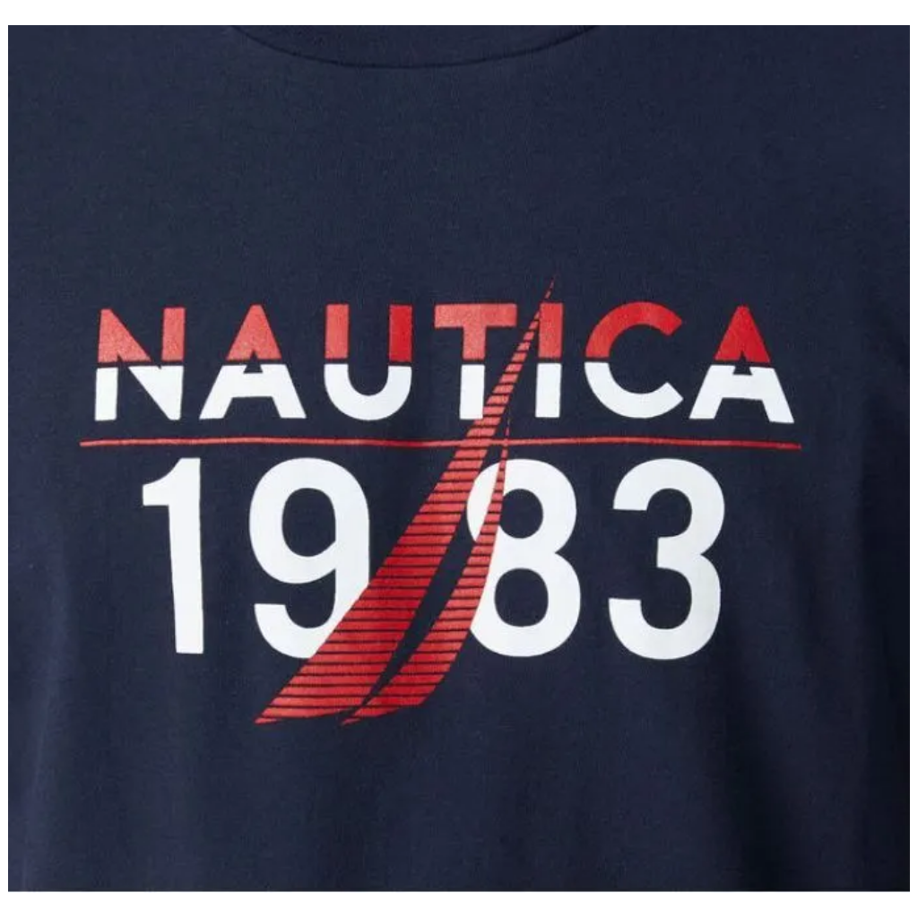 Camiseta Para Hombre Nautica Azul Oscuro