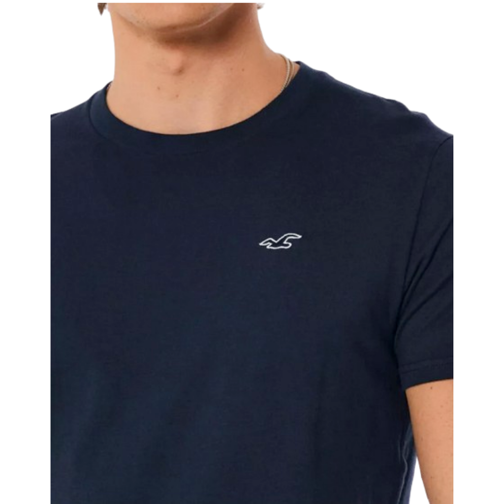Camiseta Azul Hollister Para Hombre