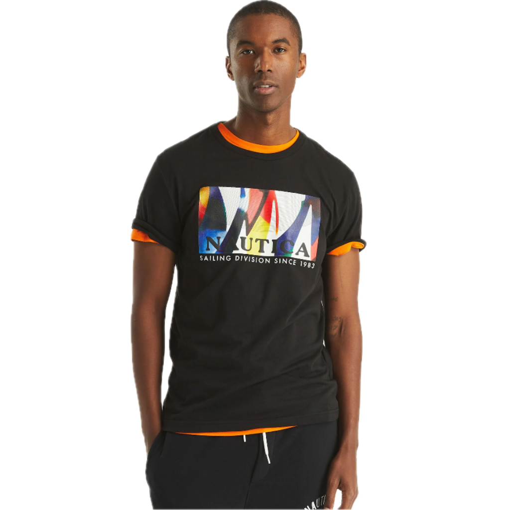 Camiseta Nautica Hombre Original Cuello Redondo