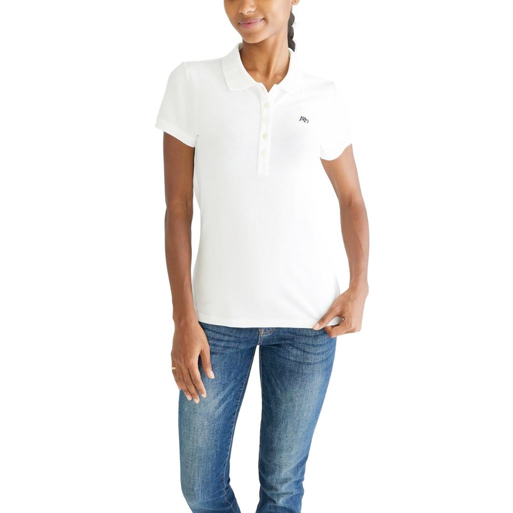 Camiseta Tipo Polo Aeropostale Solid A87 Para Mujer