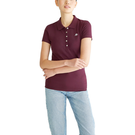 Camiseta Tipo Polo Aeropostale Solid A87 Para Mujer