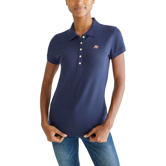 Camiseta Tipo Polo Aeropostale Solid A87 Para Mujer