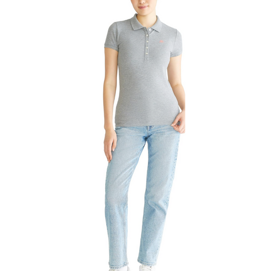 Camiseta Tipo Polo Aeropostale Solid A87 Para Mujer