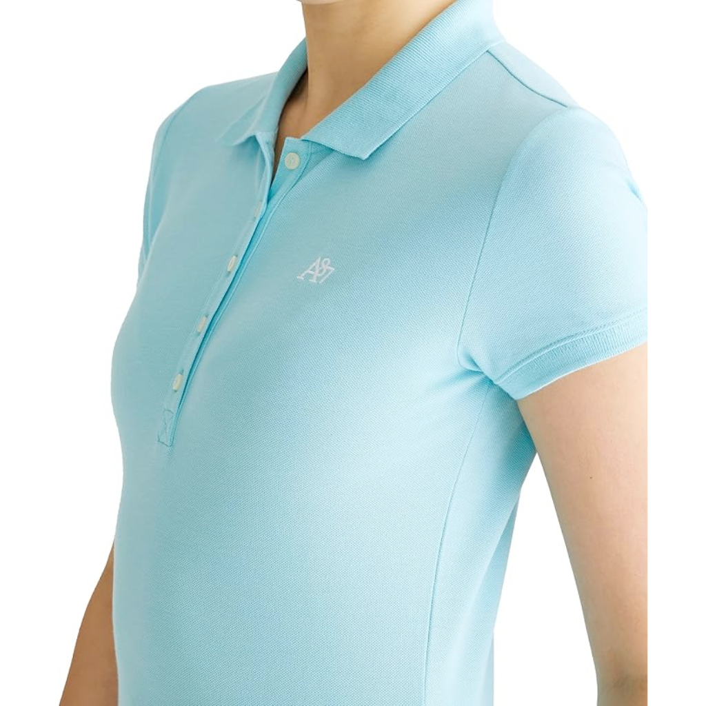 Camiseta Tipo Polo Aeropostale Solid A87 Para Mujer