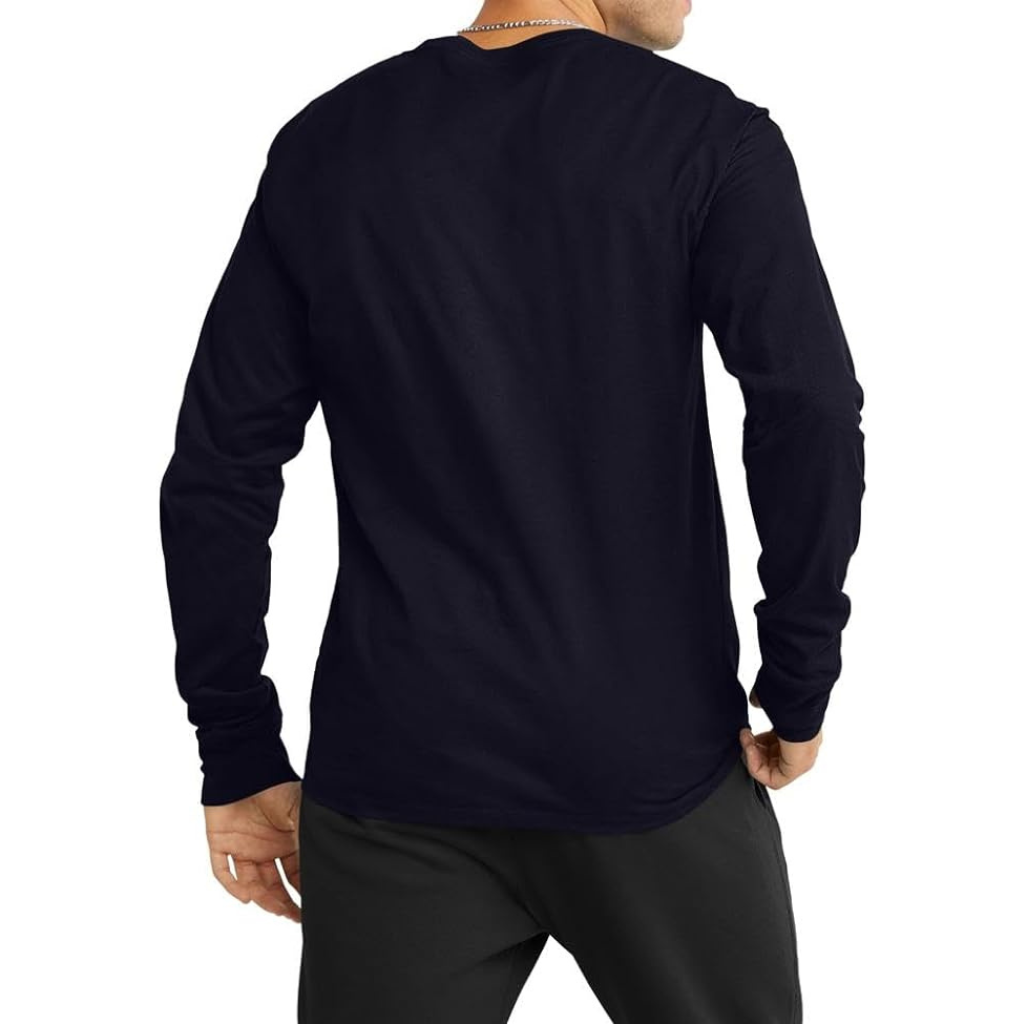 Camiseta clásica de manga larga suave y cómoda para hombre Champion