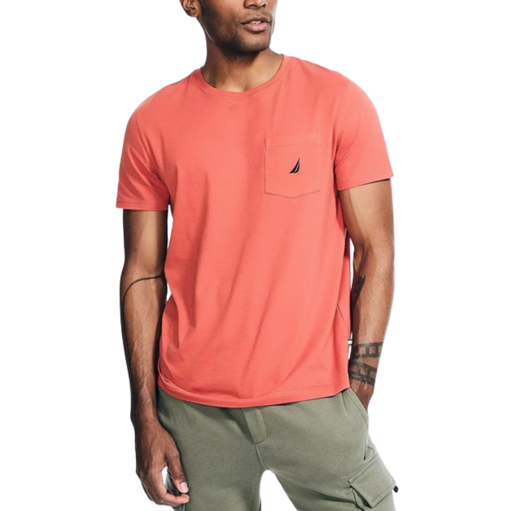 Camiseta Hombre Nautica Con Bolsillo