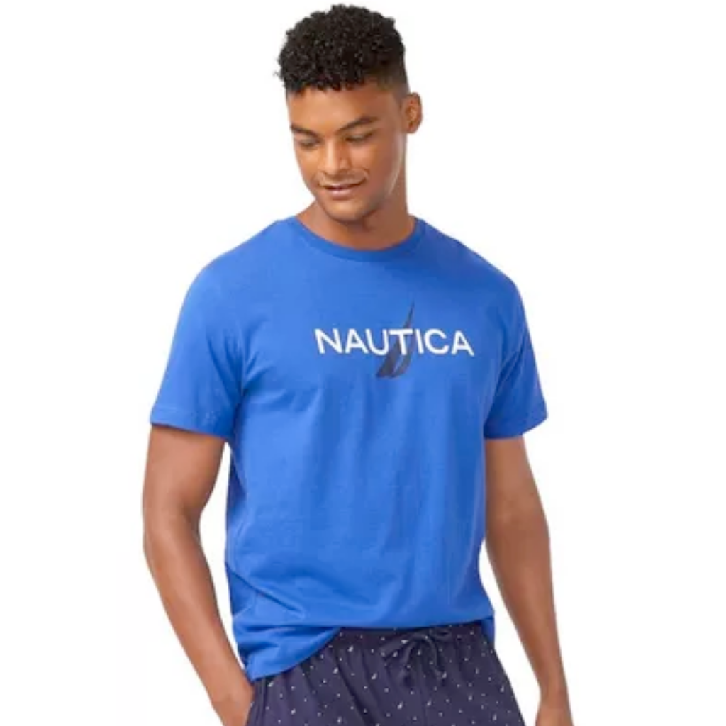 Camiseta Nautica Para Hombre Azul