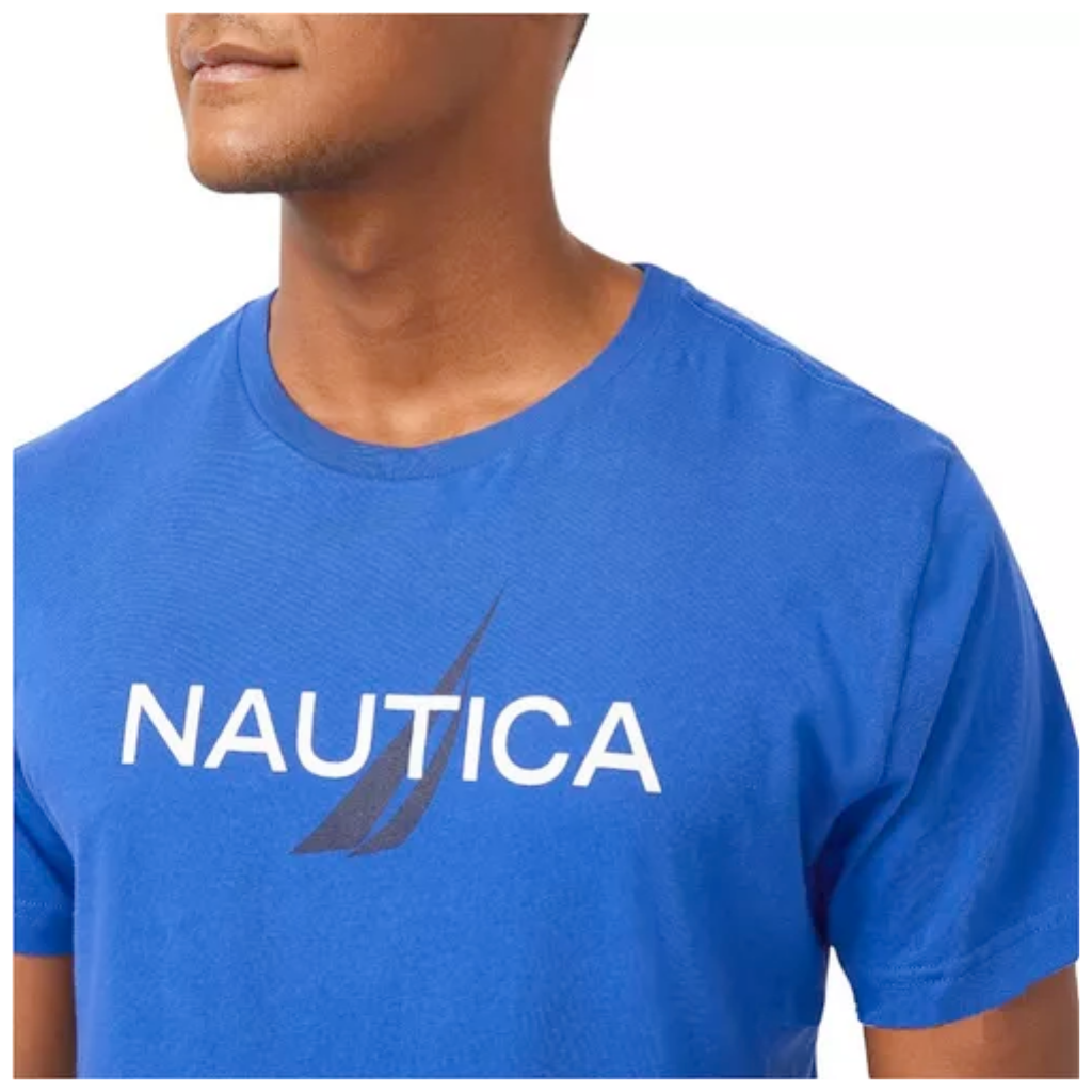 Camiseta Nautica Para Hombre Azul