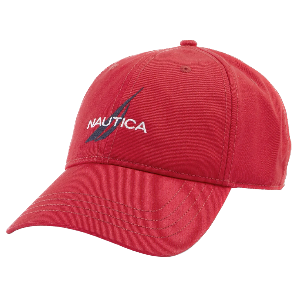 Gorra Nautica Roja Ajustable Para Hombre